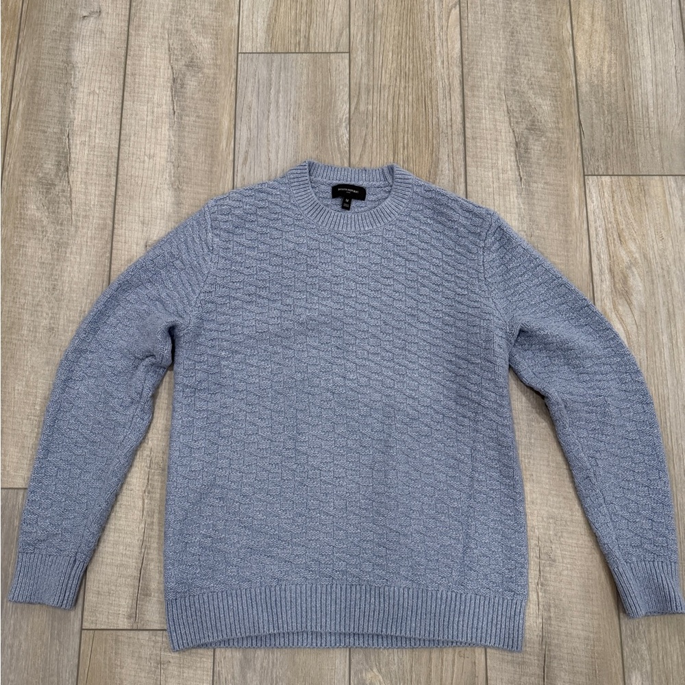 Banana Republic Men's Light Blue Crewneck Sweater